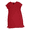 Claret Red, variant on Women's Knee Length Relaxed Fit Lightweight T-Shirt Dress (Heather Grey, S)
