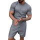 thumbnail image 2 of Hombres Playera Y Pantalones Cortos Con Estampado De Rayas, 2 of 8