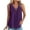 Purple, variant on VBTAPA Womens V Neck Tank Tops Sleeveless Eyelet Blouse Summer Casual Camisole Flowy Pleated Shirts Black M