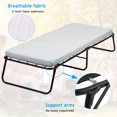 thumbnail image 7 of Dkelincs Portable Folding Bed with Mattress Twin Size Guest Bed Foldaway Bed with 3 inch Foam Mattress and Breathable Fabric for Adults, 250 lbs Capacity, 7 of 7