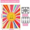 thumbnail image 3 of Picnic Blanket Waterproof Picnic Beach Blanket Waterproof Sandproof Foldable Portable Travel Large Boho Sunshine Picnic Blanket for Outdoor Camping,Beaches,Parks-Sunshine 80" X 60", 3 of 5