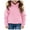 Pink, variant on Kids Hoddies Kids Red Hoodie Casual Long Sleeve Sweatshirts Warm Fall Winter Clothes Girls Size 4-5 Years Clothes