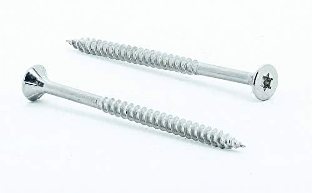 Stainless Steel Deck Screws #10 X inch T25 Star Torx Drive 350 Pieces  Stainless Steel Wood Screws for Construction High Corrosion Resistance 