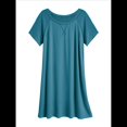 thumbnail image 1 of Camisón de Corta con Cuello Redondo para Mujer Azul y Verde S, 1 of 7