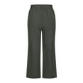 thumbnail image 4 of Pantalones de mezclilla Gibobby de pierna ancha de cintura alta para mujer Verdinegro S, 4 of 5