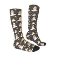 thumbnail image 4 of Lsque Cute Bee Gnome Printed Crew Socks Men's Women's LightWeight Thin Casual Calf Socks ,Knee High Socks,Cotton Socks, 4 of 9
