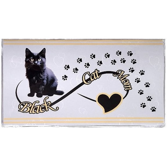 2 Year Black Cat Mom Pocket Calendar 2026-2027 Planner with Note Pad USA Made by WINGS Craft