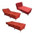 thumbnail image 2 of Sofá Cama Individual NORVAL Sillón y Taburete Florencia Moderno en Lino Shedron, 2 of 8