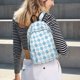 thumbnail image 5 of Fotbe Blue and White Squares Mochila de Lona con Estampado, Mochila Duradera, Mochila Versátil de Alta Calidad, Mochila Compacta Vintage-Medium, 5 of 5