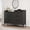 Black, variant on Tall Modern 6-Drawer Wooden Dresser Cabinet, Storage Organizer with Built-in Power Outlets & USB Ports, Anti-Tip Safety, Adjustable Feet, Deep Drawers for Bedroom Living Room Entryway