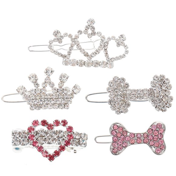 5pcs PET PET PERRO PIEZAS Decorativo Perro Gato Play Clips Simple PET TEADDRESS