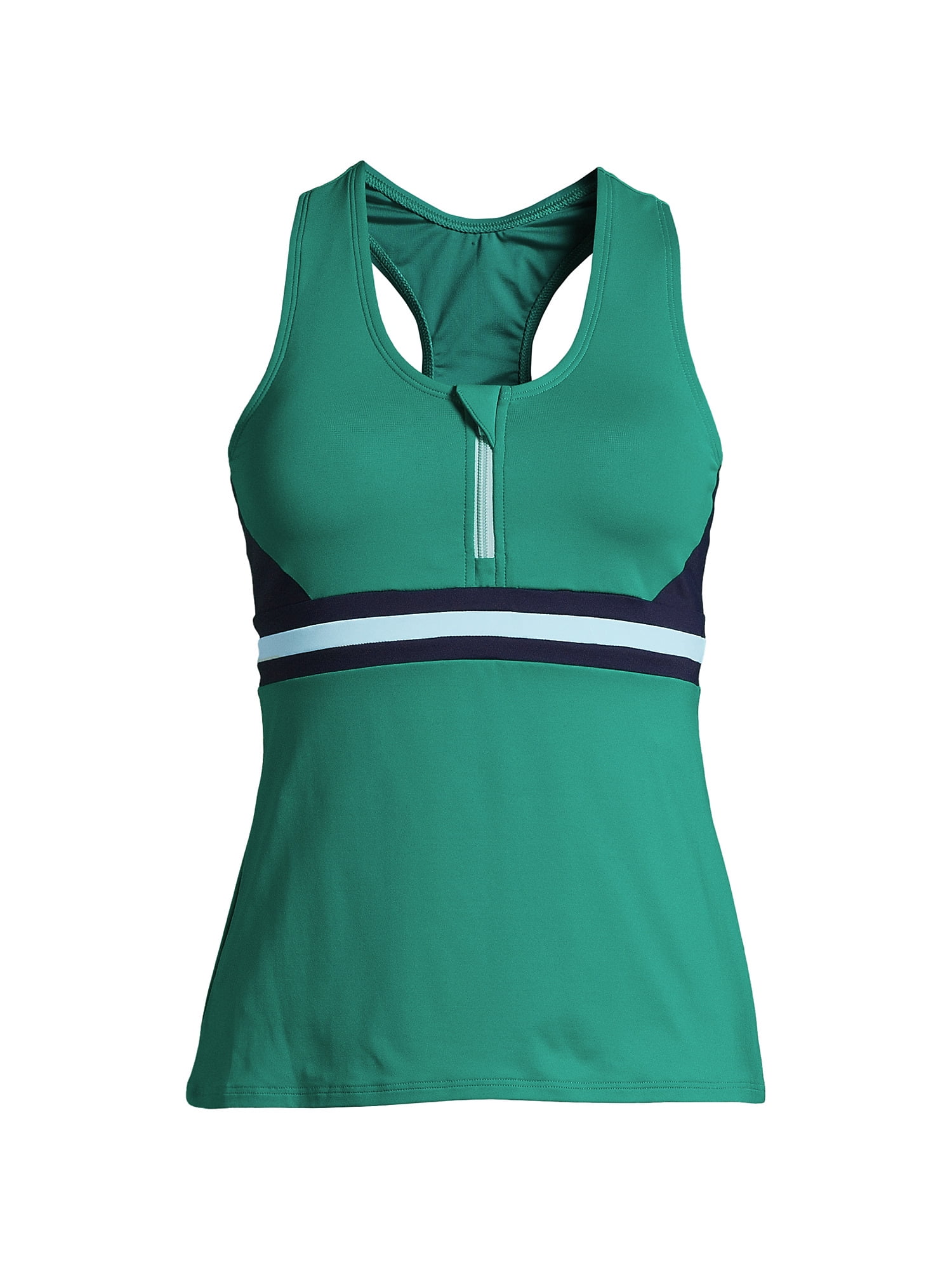 Lands' End Lands' End Women's Chlorine Resistant Zip Front Tankini
