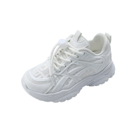 

Colisha Unisex Running Shoe Soft Sole Athletic Shoes Drawstring Sneakers School Comfort Trainers Fashion Sport Sneaker White 6.5C