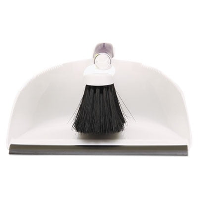 Duster Brush w/Plastic Dustpan, White 6C0100