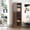 Walnut + Particle Board + MDF#4, variant on Modular Wine Bar Cabinet with Hutch for Dining Room, Black Storage Cabinet with Shelves for Living Room, Space Saving Cabinet for Small Spaces
