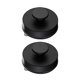 thumbnail image 1 of 2 ganchos de ventosa impermeables, organizadores de metal para baño. Negro, 1 of 5