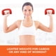 thumbnail image 5 of Gymenist Juego De 2 Mancuernas De Neopreno Con Forma De Mano Para Ejercicio, Correr, Caminar, Cardio, Par (3 Libras, Verde), 5 of 5