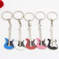 thumbnail image 5 of 3 llaveros de metal de moda con forma de guitarra, llavero colgante para coche, llavero decorativo para mochila, útil y práctico, 5 of 5