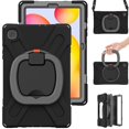 thumbnail image 3 of Funda colorida para Samsung Tab S6 Lite de 10,4 pulgadas con correa para el hombro, soporte de anillo ajustable grande y protección contra golpes., 3 of 5