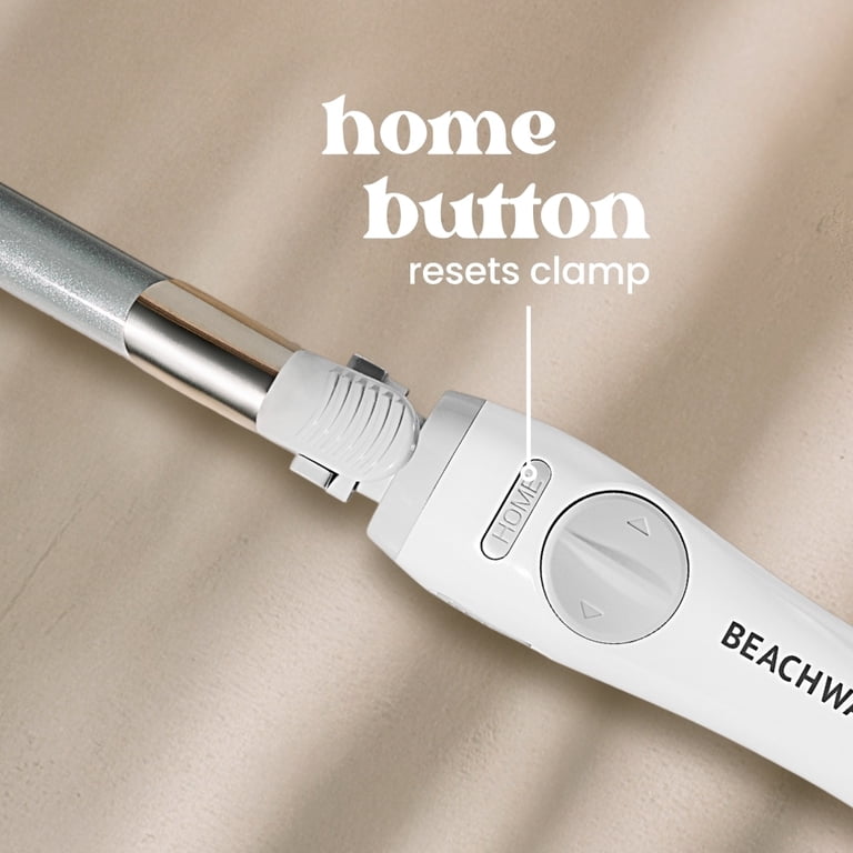 The Beachwaver Co. Hair Curler - White and Silver Beachwaver S1 Dual Voltage White Rotating Curling Iron main image 3