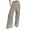 Khaki, variant on Women Summer High Waisted Cotton Linen Palazzo Pants Wide Leg Long Lounge Pant Trousers with Pocket Pink S