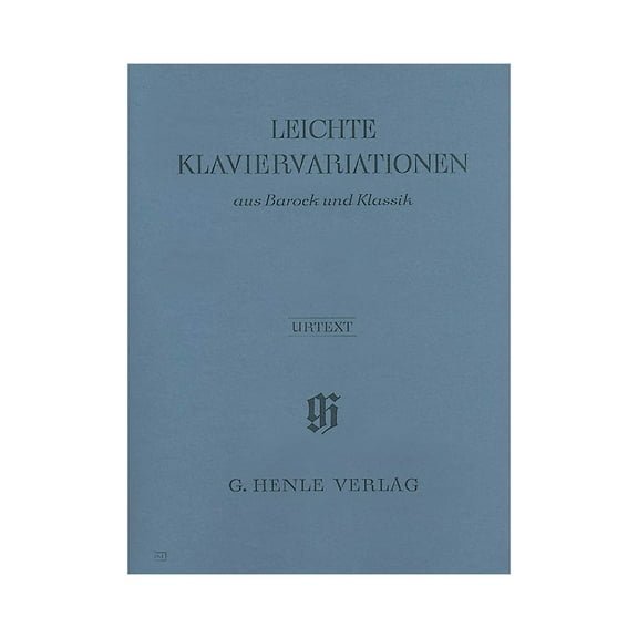 G. Henle Verlag Easy Piano Variations from the Baroque and Classical Periods Henle Music Folios Series Softcover
