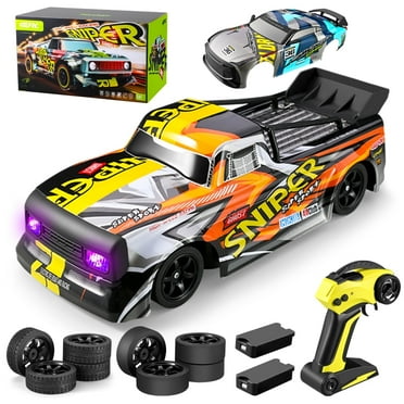 4DRC Car High Speed Remote Control Car 1:16 Scale 30  MPH 4WD off Road Truck 2 Batteries 2 Car Shells50  Mins Play Gifts