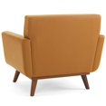 thumbnail image 6 of Armchair Accent Chair, Leather, Tan, Modern Contemporary Urban Design, Living Lounge Room Hotel Lobby Hospitality, 6 of 8