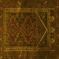 thumbnail image 1 of Ahgly Company Machine Washable Indoor Square Persian Yellow Traditional Area Rugs, 5' Square, 1 of 4