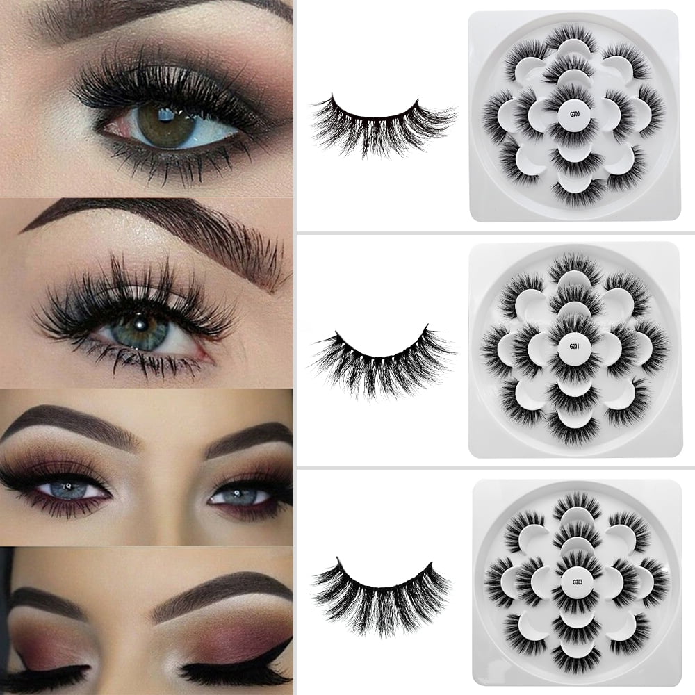 14Pcs Long False Eyelashes 25mm Lashes Eyelashes Extension 6D Luxury