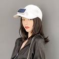 thumbnail image 2 of Vikakiooze Sun Visor Hats With Fan Women, Solar Fan Cap Solar Usb Charging Sunscreen Sun Hat Multifunctional Large Wind Portable Small Fan Cap, White, 2 of 6