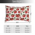 thumbnail image 2 of Fuzoiu Hand Drawn Tomatoes Print Pillow Case with Hidden Zipper,Pillow Covers,Soft and Comfortable Pillowcase-14"x20", 2 of 6
