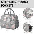 thumbnail image 6 of Womens Pioneer Flower Floral Print Pattern Lunch Box for Work,Insulated Lunch Bag for Women,Loncheras Para Mujer,Leakproof Adult Lunch Bag for Work,Beach,Travel,Picnic,Camping, 6 of 7