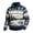 16#Navy, variant on Fair Isle Sweatshirt for Men Long Sleeve Quarter Zip Stand Collar Pullover Trendy Fall Winter Casual Outdoor Streetwear Top Brown 2XL