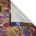 thumbnail image 2 of Ambesonne Rustic Kitchen Curtains, Colorful Flowers and Rooster, 55"x24", Mauve Taupe and Multicolor, 2 of 3