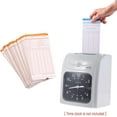 thumbnail image 4 of Tarjetas de reloj de control de tiempo mensual para contar la asistencia de los empleados, registrador de nómina, 100 unidades, 4 of 4