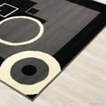 thumbnail image 5 of Allstar Grey Area Rug. Contemporary. Abstract. Traditional. Geometric. Formal. Shapes. Squares. Circles (3' 9" x 5' 1"), 5 of 6