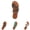 Brown, variant on Women's Metal Buckle Open Toe Flat Sandals Casual Summer Footwear Green 36