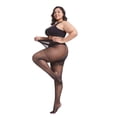 thumbnail image 1 of Luxtrada - Paquete de 4 pantimedias transparentes para mujer, talla grande, color piel, 20D, ultrarresistentes, talla queen (negras), 1 of 8