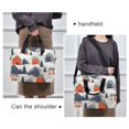 thumbnail image 6 of FORMRS 16" Laptop Bag Carrying Sleeve Case with Handle Travel Shoulder Briefcase, Blue Snow Houses, 6 of 8