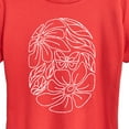 thumbnail image 2 of Instant Message - Flower Oval - Women's Short Sleeve Graphic T-Shirt, 2 of 6