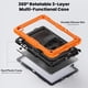 thumbnail image 3 of Funda para Samsung Galaxy Tab A11 Plus de 11 pulgadas (2025) y A9 Plus de 11 pulgadas (2023), resistente, a prueba de golpes, con soporte giratorio de 360° y correa de mano/bandolera., 3 of 9