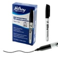 thumbnail image 1 of Hilroy Permanent Markers, Permanent Marker, Low Odour Ink, Fine Point, Black, 12 Pack, 1 of 6