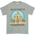 thumbnail image 1 of Iron Maiden - Camiseta Powerslave Egypt para Adultos Unisex (Jaspeado, Gris), 1 of 2