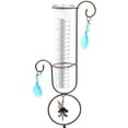 thumbnail image 1 of Pluviómetro para jardín, diseño de libélula, pluviómetro en espiral, herramienta para medir la lluvia en el césped., 1 of 5