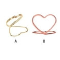thumbnail image 3 of Yuarrent Portatarjetas de lugar de Metal en forma de corazón reutilizable Adorable reemplazo decorativo hogar boda foto Memo menú nota Clip soporte Kits de decoración para fiestas Oro Yuarrent  HA066537-01, 3 of 6