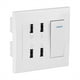 thumbnail image 1 of Toma de pared USB, 4 puertos, puertos de control de interruptor, toma de pared USB, toma de corriente de pared USB, estándares líderes en la industria, 1 of 12