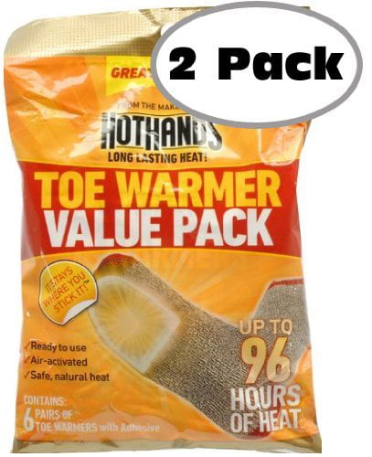 Foot Warmers 2-Pair Pack x2 exp 6/22 HotHands Toe 