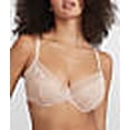 thumbnail image 5 of Reveal Womens Low-Key Lace Unlined Demi Bra Style-B30385, 5 of 6