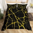 thumbnail image 2 of Erosebridal Geometric Stripes Comforter Cover Twin,Abstract Lines Bedding Twin Size,Black Golden Duvet Cover Twin,Microfiber Male Bedroom Decor,Reversible,2-Piece(No Comforter), 2 of 7
